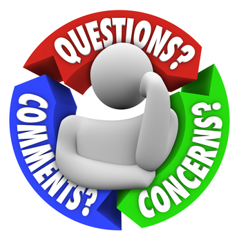 Questions Concerns Comments